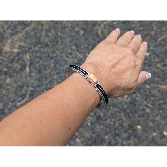 Native American Bracelet Handmade and Signed Navajo Jewelry‎ size 7 *** - Picture 6 of 11